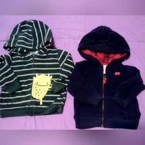 Carters boys hooded fleece ( 2) 6-9 m